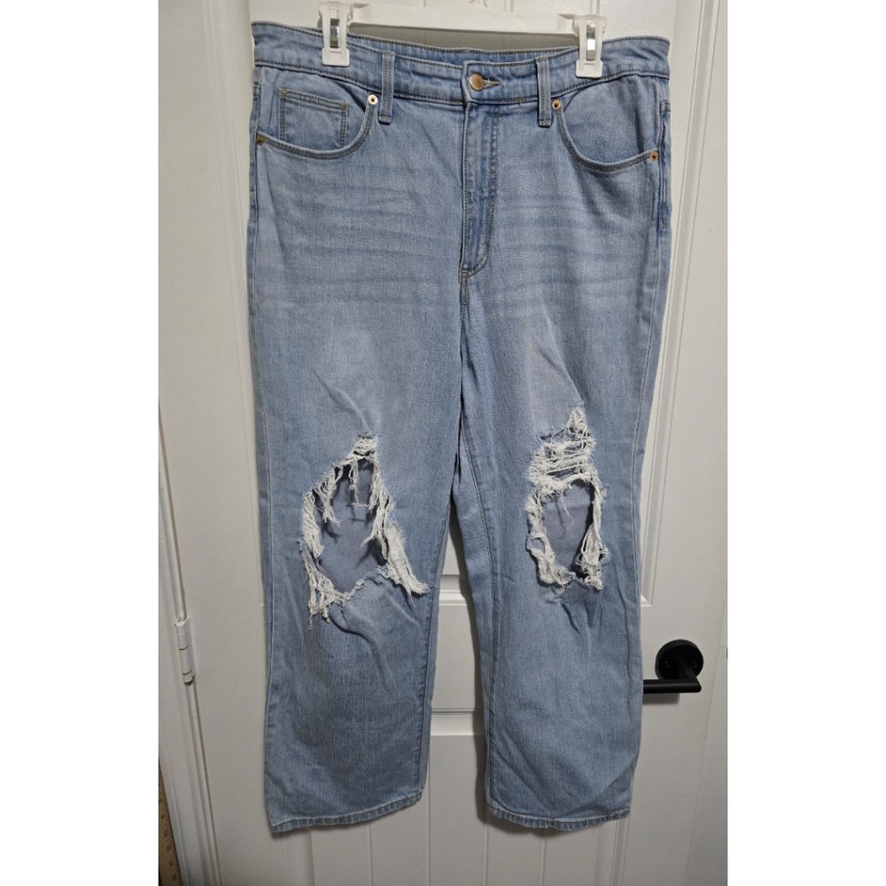 Universal Thread Highest Rise Straight Crop Jeans Size 12 31